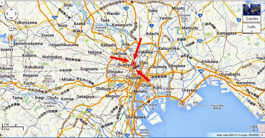 Detail Tokyo Dome City Location Map PORTAL BJ