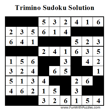 Trimino Sudoku (Daily Sudoku League #43) Solution