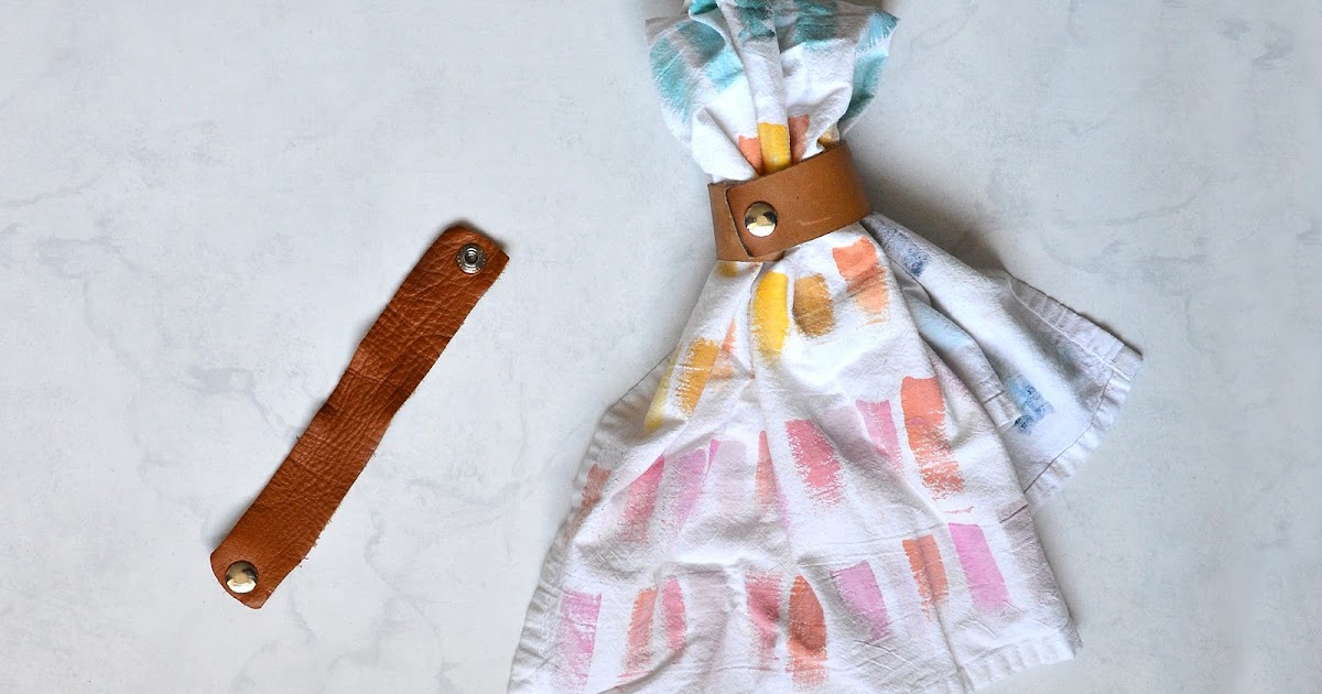 Leather Towel Holder for Kitchen or Bathroom Sisters, What!