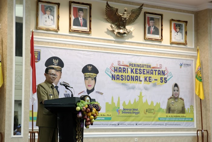 Hari Kesehatan Nasional ke-55, Pemprov Lampung Sosialisasikan Peran Keluarga dalam Mewujudkan Program Indonesia Sehat
