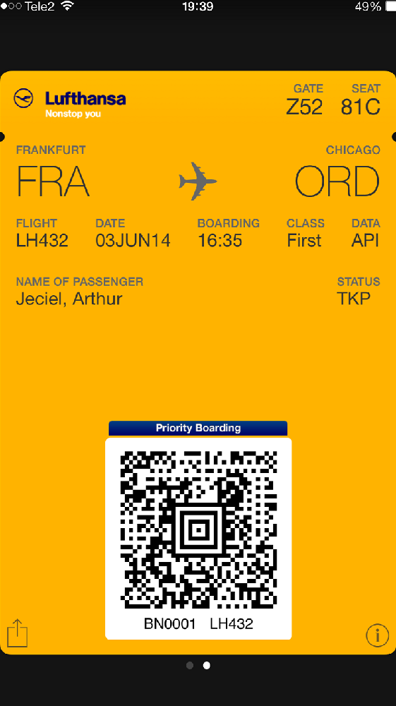 Review Lufthansa B747 First Class, FrankfurtChicago