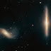 Hubble detecta dupla galáctica bem dinâmica