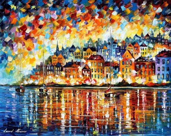 30 Amazingly Colorful Knife Paintings by Leonid Afremov