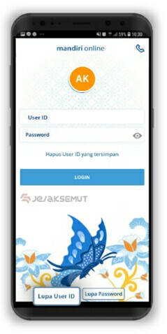 cara mengetahui user id mandiri online