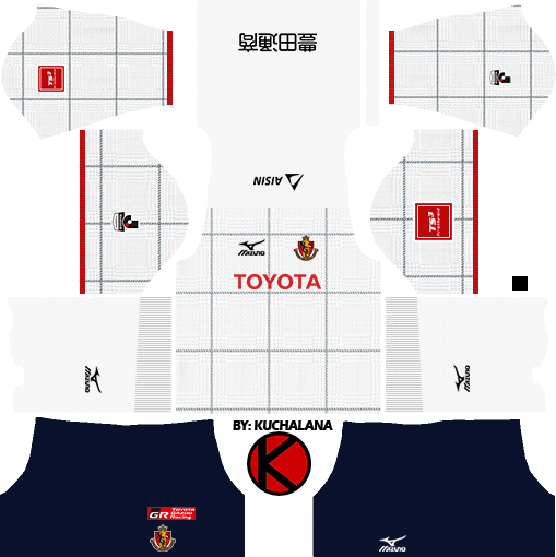 Nagoya Grampus 名古屋グランパス kits 2017 - Dream League Soccer - Kuchalana