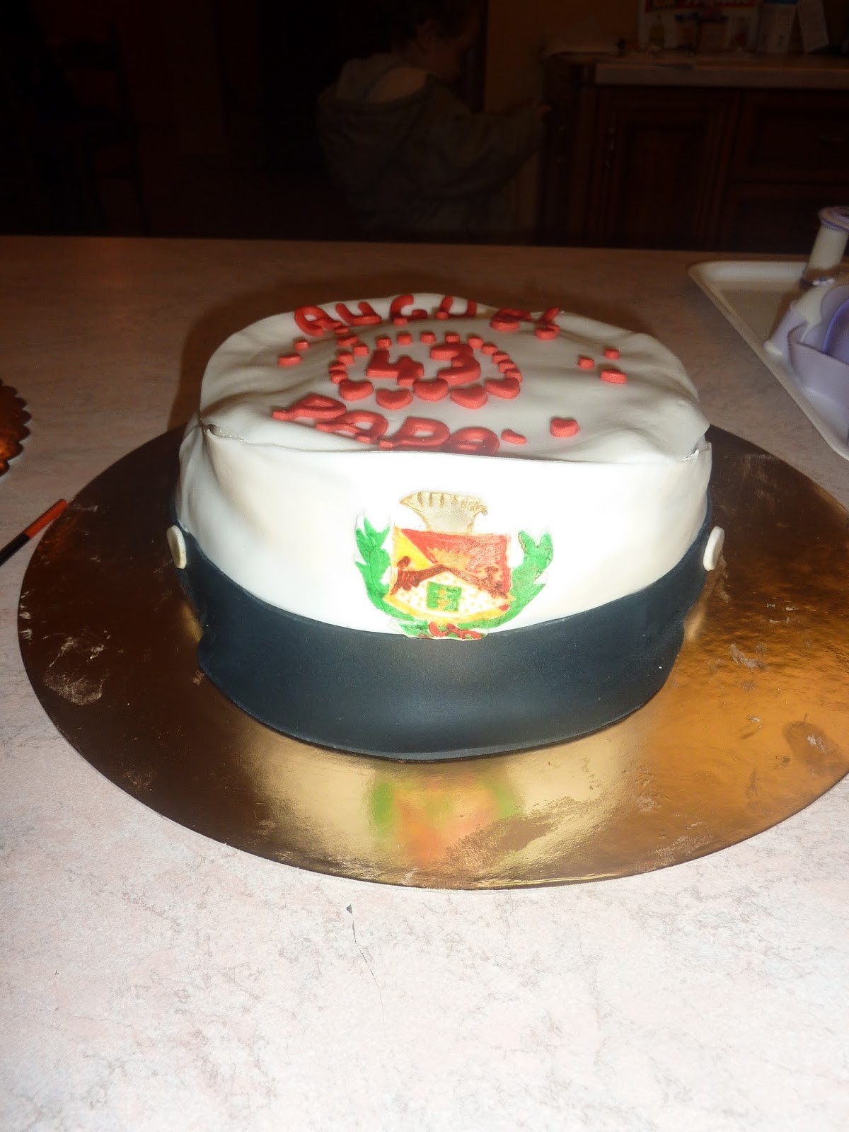 Tutti Pazzi x La PdZ (Pasta di Zucchero) Torta Cappello Vigile Urbano!