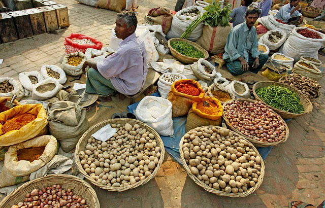 A village market paragraph 200 words image