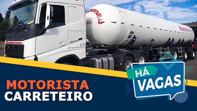 Transportadora Rodomeu abre vagas para Motorista Carreteiro 