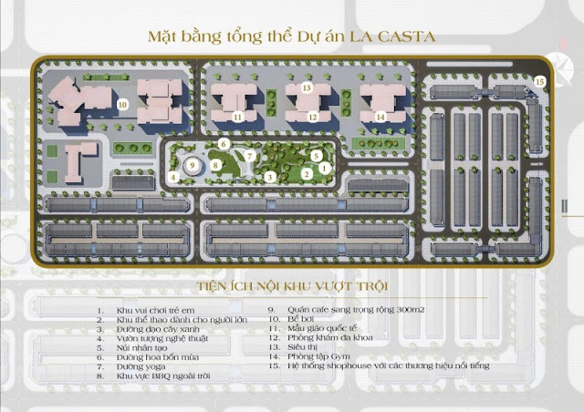 Tiện ích dự án Lacasta Văn Phú Tiện ích dự án Lacasta Văn Phú