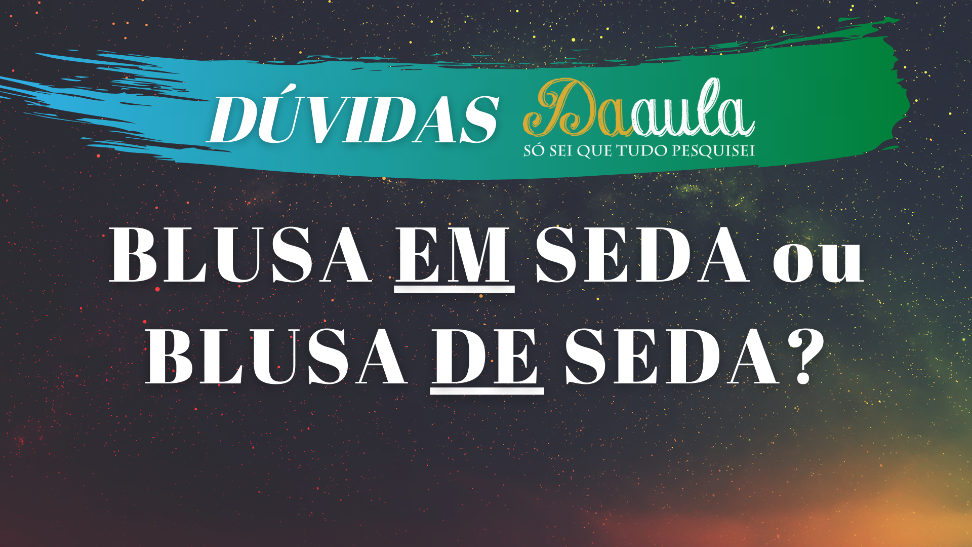 Blusa "em" seda