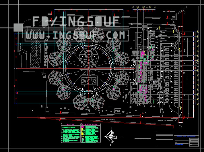 مخطط شبكة تكييف الهواء اوتوكاد Dwg