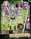 Monster High Create-A-Monster Design Lab Sticker Book Media Items