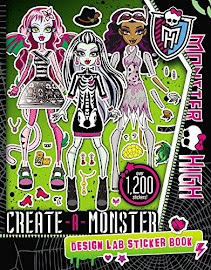 Monster High Create-A-Monster Design Lab Sticker Book Book Item