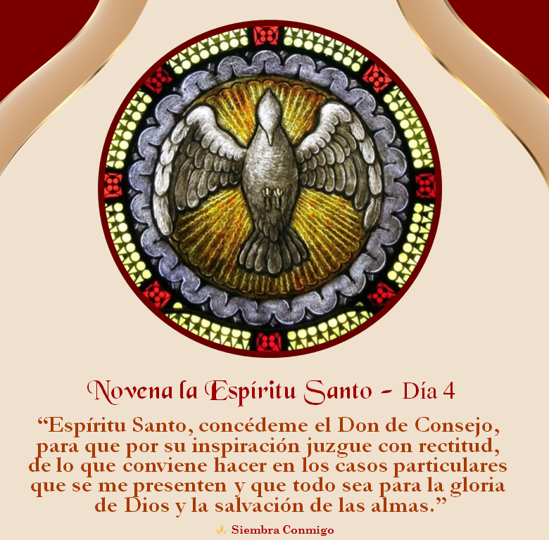 Siembra Conmigo Novena al Espíritu Santo Día 4