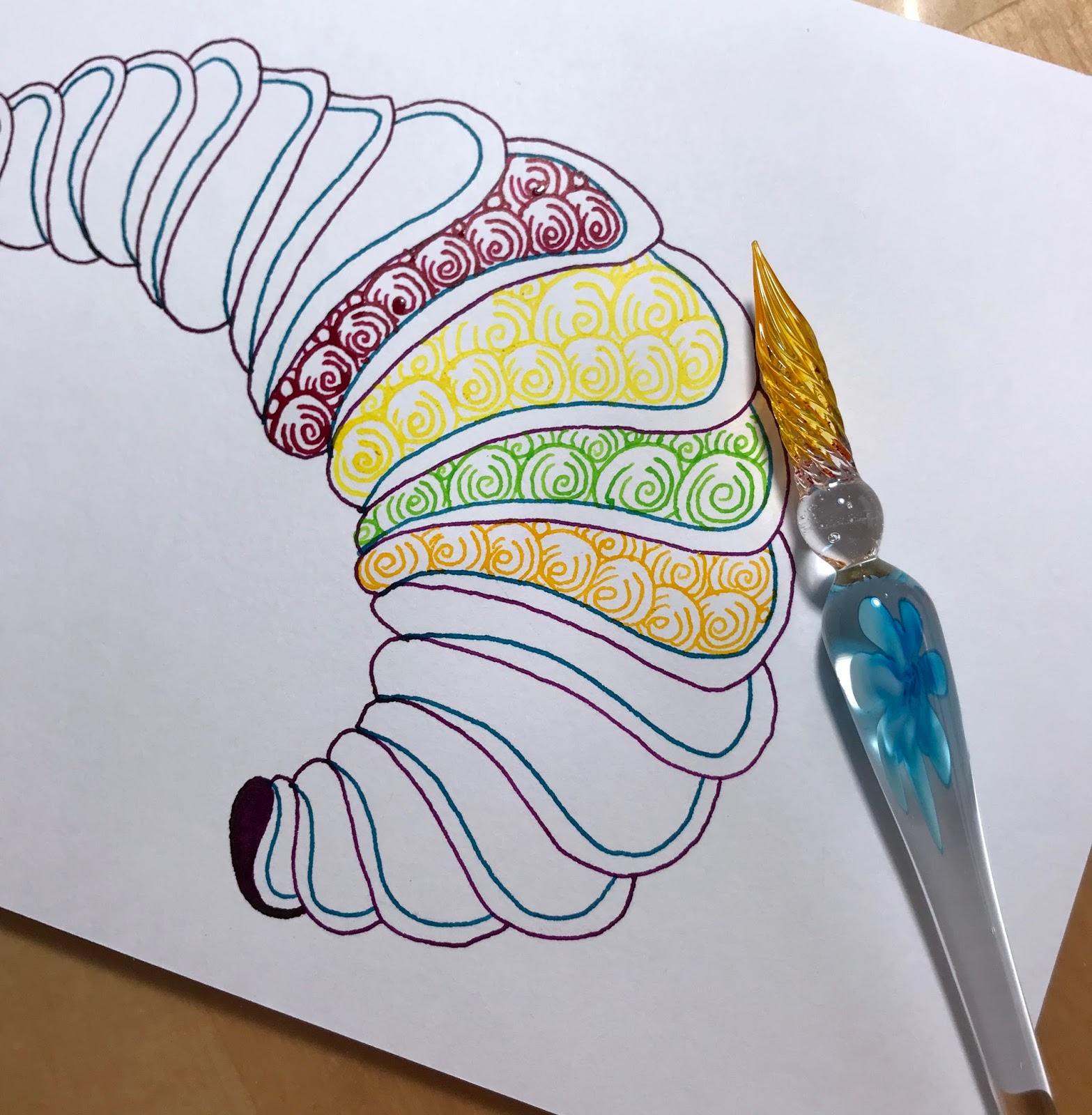 Alice Hendon Glass Dip Pen and Ink