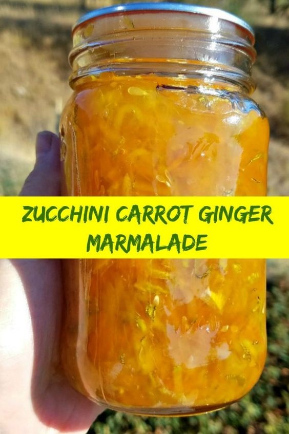 Zucchini Carrot Ginger Marmalade ALANSDREAM