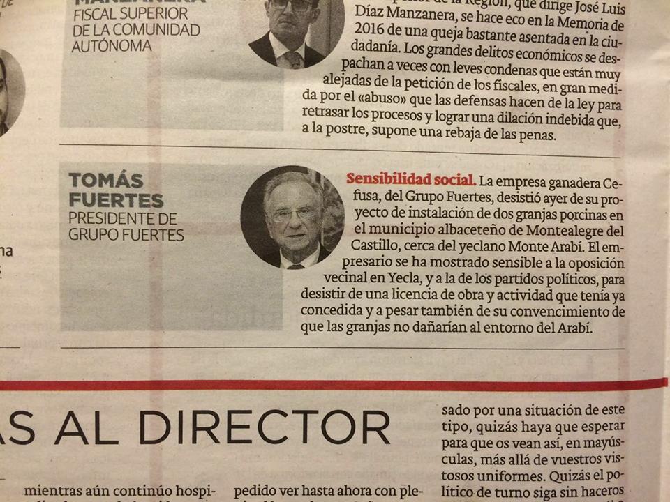 Salvemos El Arabí y Comarca: Informe del departamento de Ecología e