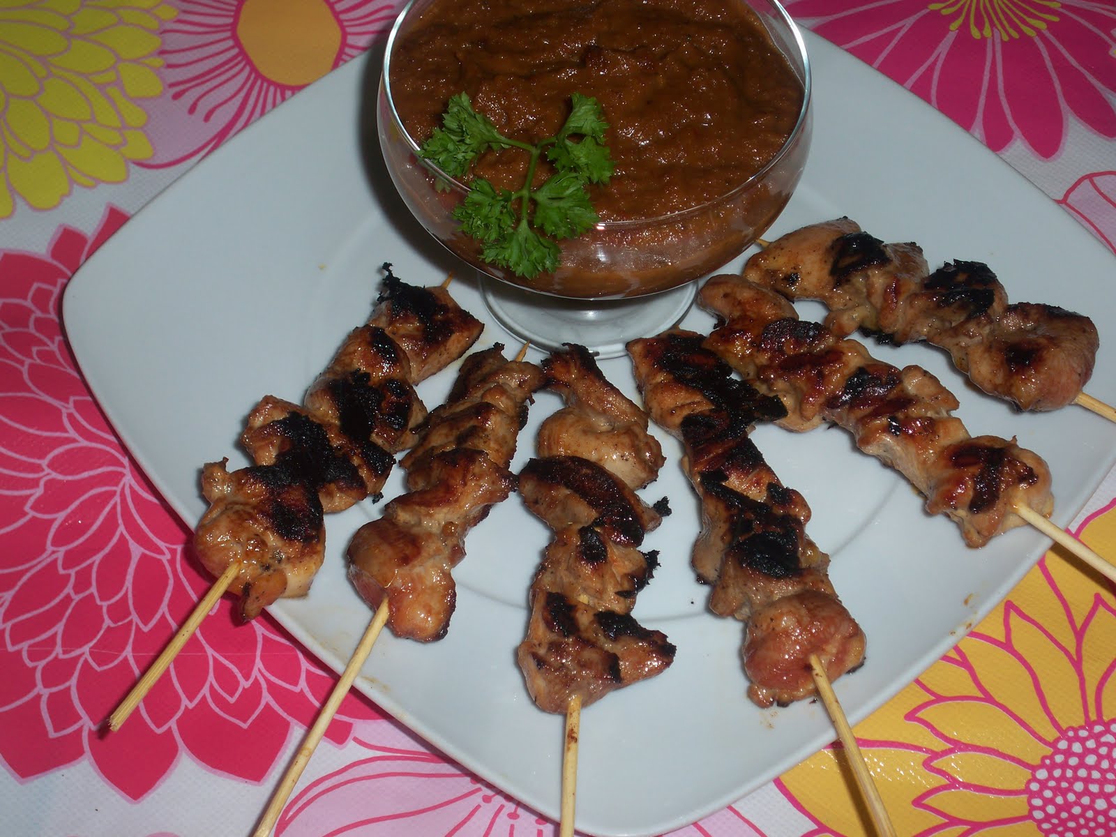 Sweet Coconut and Cumin Sate ayam ( indonesian chicken kebab )