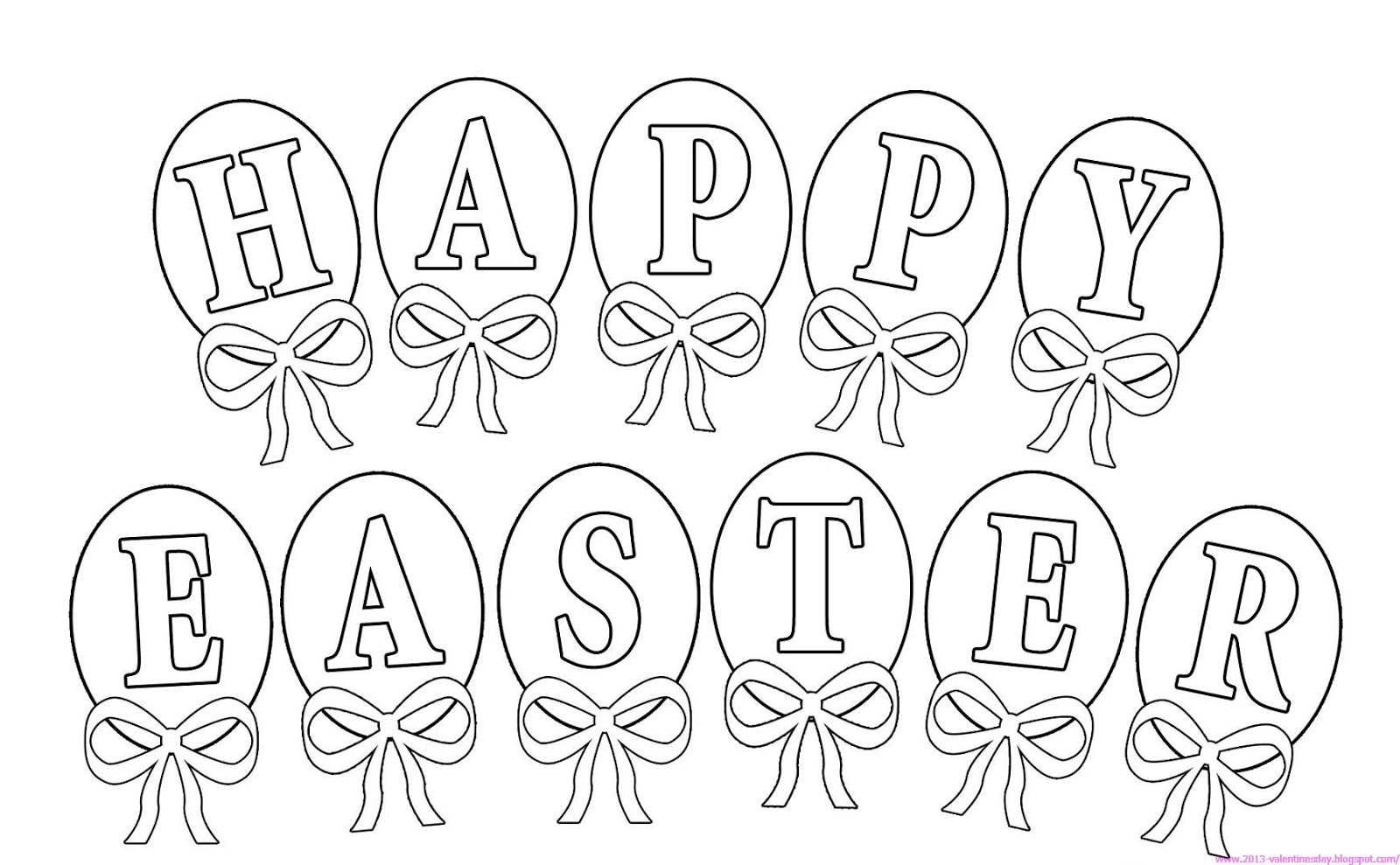 easter clipart to color - photo #14