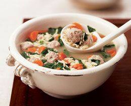 Chicken Soup with Mini Meatballs