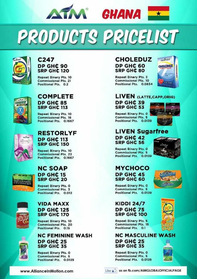 Price List Of Aim Global Products 2017 Alliance In Motion Global - AIM GLOBAL: NEW REGISTRATION PACKAGES AND