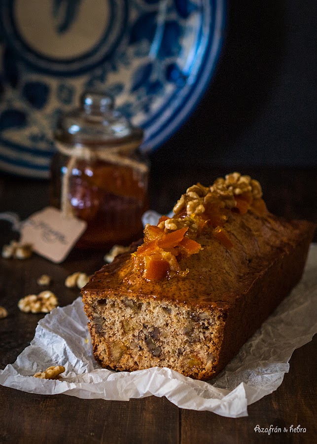 Cake de nueces y naranja confitada