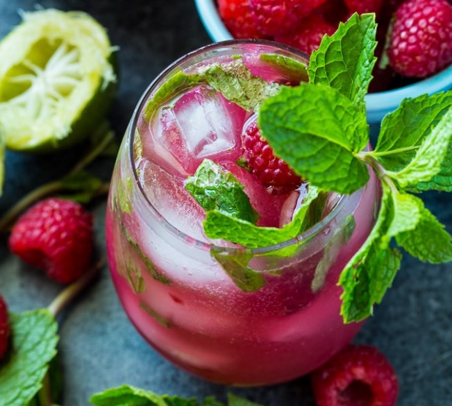Raspberry Mojito #cocktail #summer