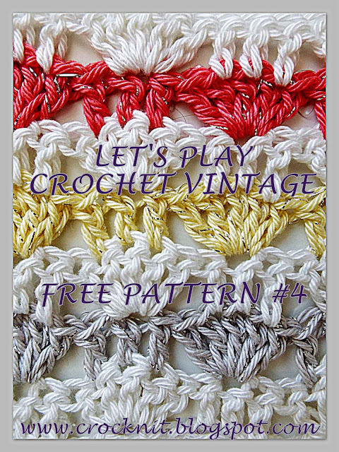 free crochet patterns, alternating shells, fans, how to crochet, 