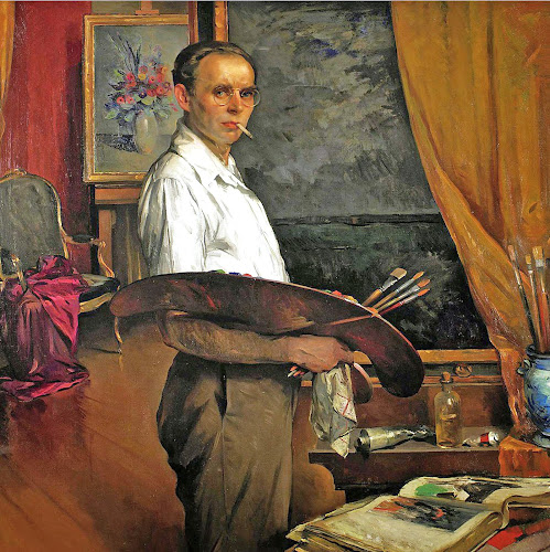 Maurice Molarsky, International Art Gallery, Self Portrait, Art Gallery, Portraits of Painters, Fine arts, Self-Portraits, Painter Maurice Molarsky  