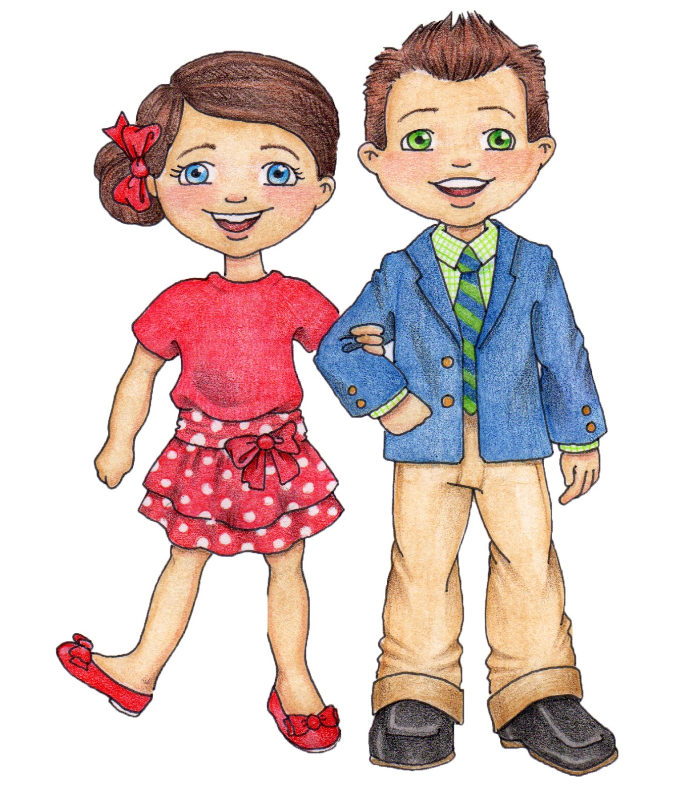 lds clipart boy and girl - photo #1