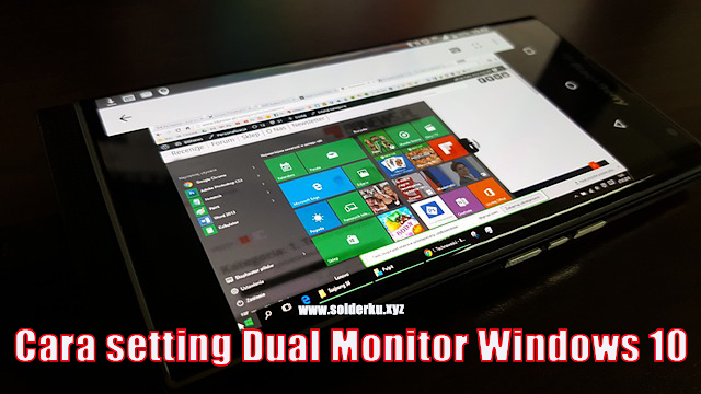 Cara setting Dual Monitor Windows 10