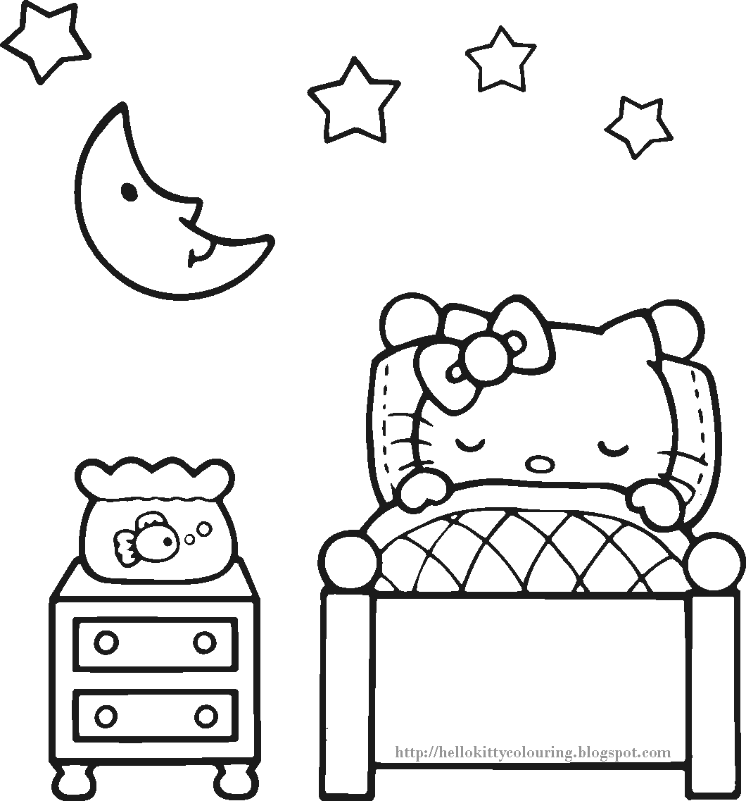 HELLO KITTY COLORING PAGES HELLO KITTY COLORING PAGES