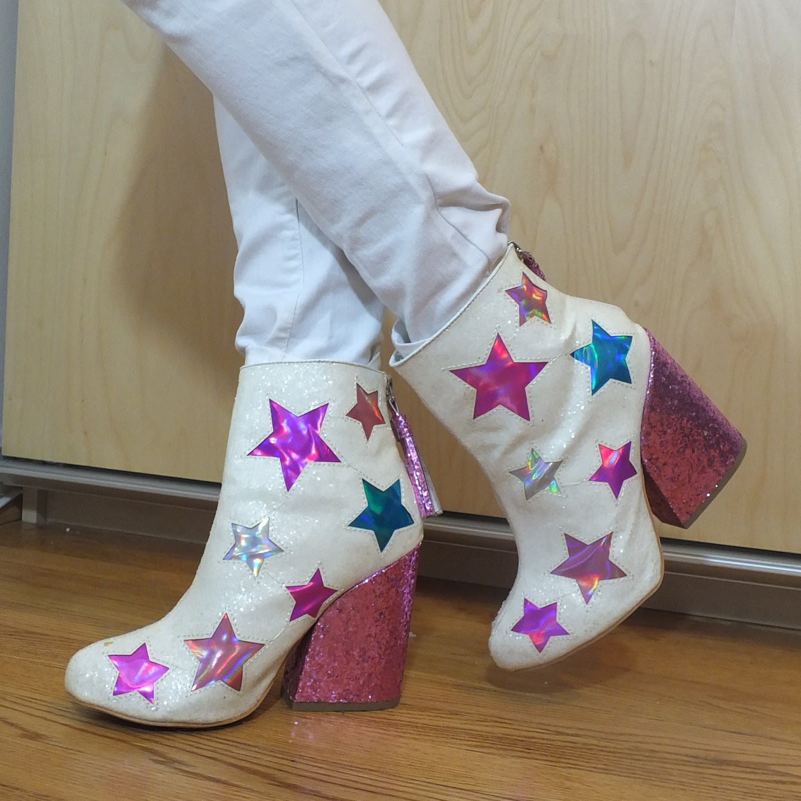 boots with stars on them