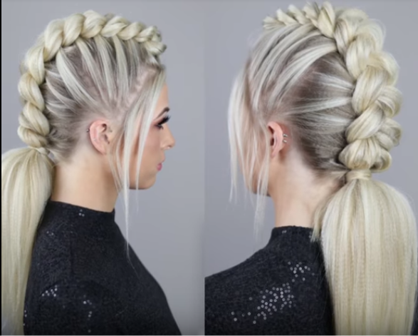 Mohawk Dutch Braid Hairstyle Tutorial 2018 Luxury Makeup