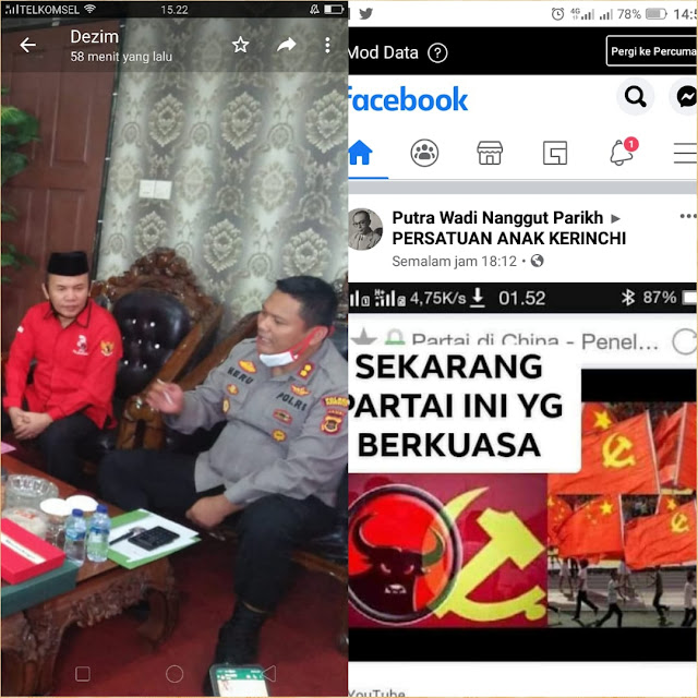 Ketua DPC PDI P Sungai Penuh Resmi Laporkan Akun FB Wendi Putra Naggut Parikh Ke Polres Kerinci