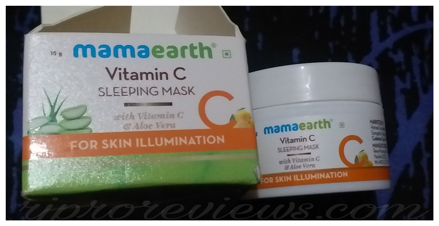 Mamaearth Vitamin C Sleeping Mask Review