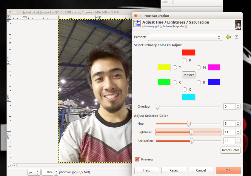 Aplikasi Editing Photo di Ubuntu Desktop Root93