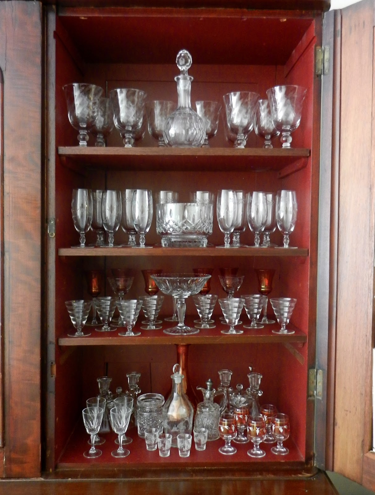 Knickerbocker Style And Design A Cabinet Of Vintage Glassware