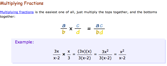 2011 S1-06 Maths Blog: Fractions in Algebra