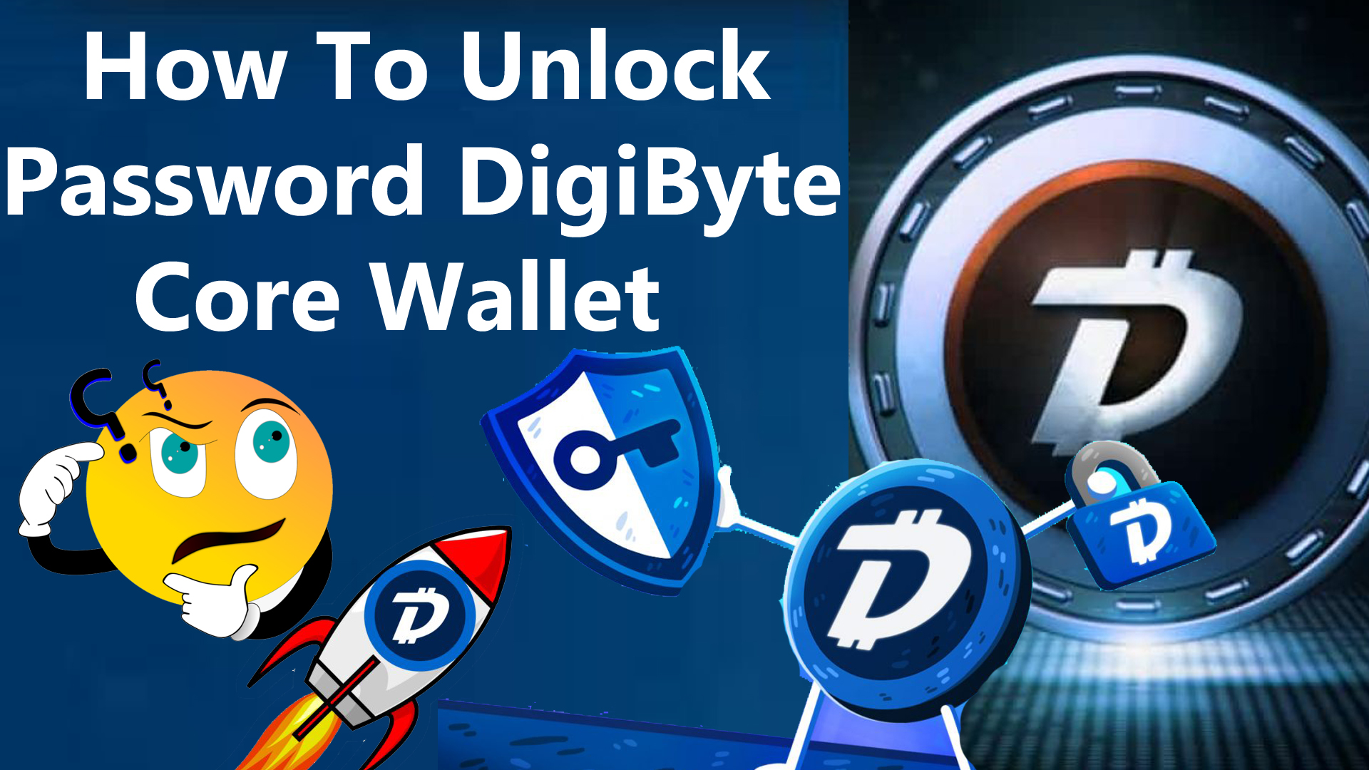 How To Unlock Password DigiByte Core Wallet Unlocking Digibyte Wallet