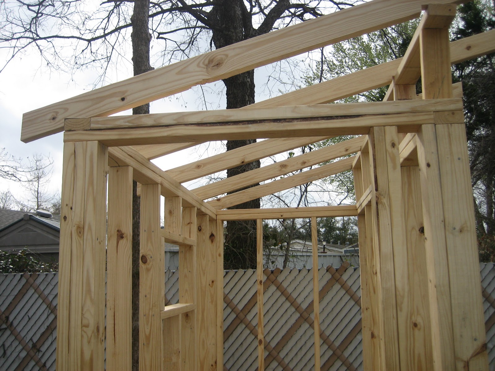 Building a Chicken Coop in Dallas Texas in my parents ...