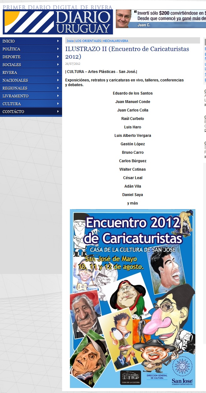 ILUSTRAZO. Dibujantes unidos y punto Encuentro de Caricaturistas en