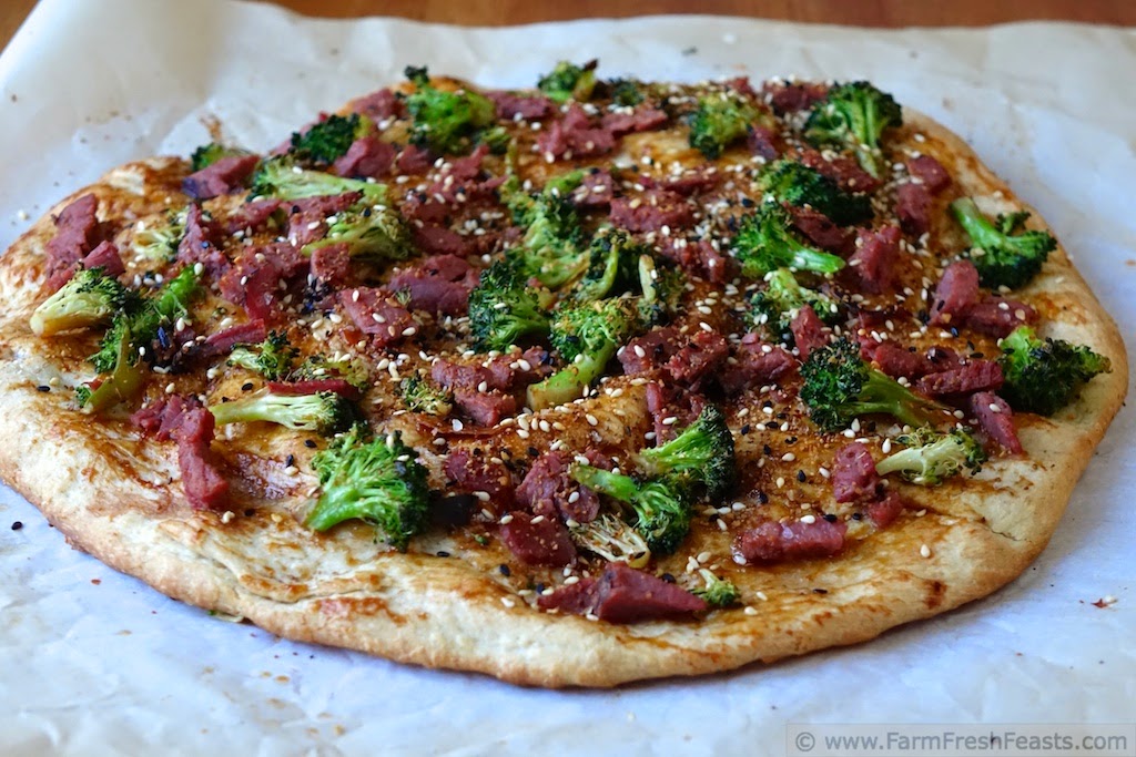 Beef and Broccoli Pizza | Farm Fresh Feasts