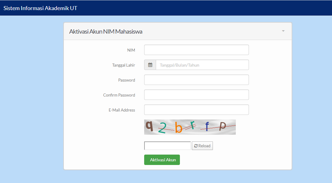 Cara Daftar Sia.ut.ac.id Cara Daftar Sia.ut.ac.id