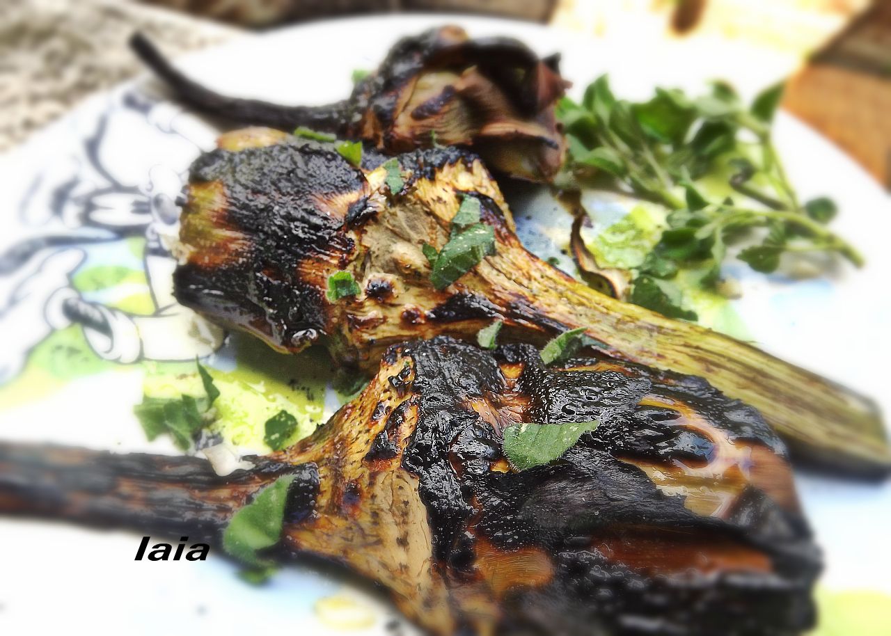 Iaia in cucina con semplicità Carciofi alla brace
