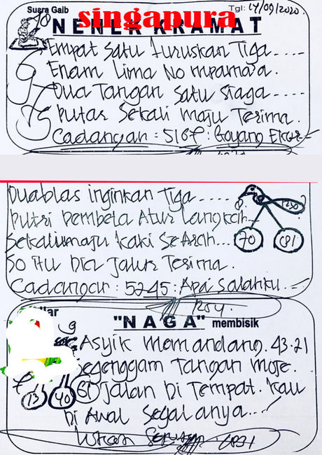 syair sgp nenek kramat