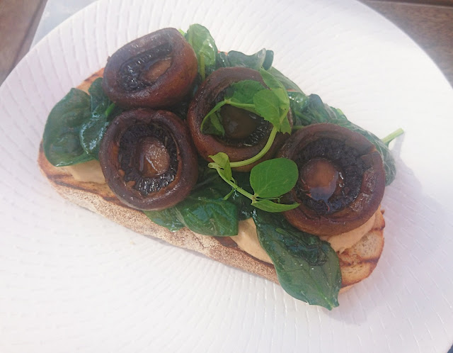 Mr Burton, Ashburton, grilled mushrooms