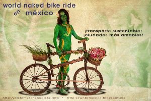 Marcha Mundial Ciclista al Desnudo 2014 en México [50 