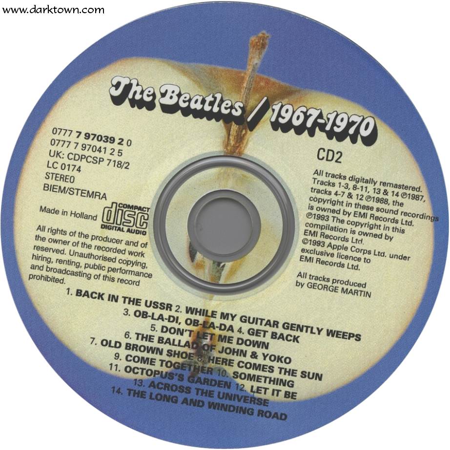 1973 - The Beatles 1967-1970 (blue album)