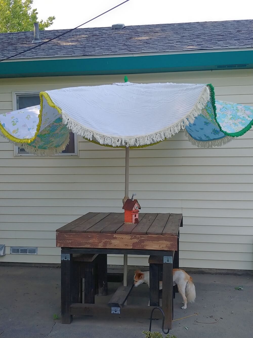 How to DIY a Patio Umbrella Cover Little Vintage Cottage